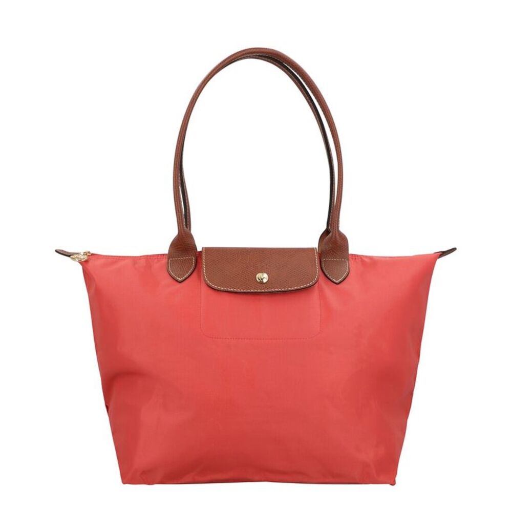 Longchamp Le Pliage Large Nylon Long Handle Tote, Red
